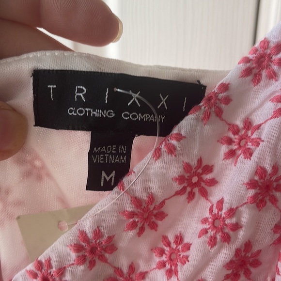 Pink embroidered dress NWT brand new! M - Picture 7 of 7